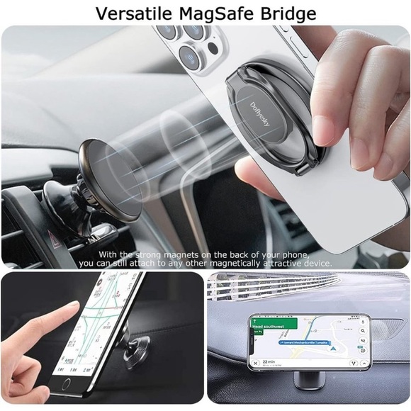 Magnetic Phone Finger Ring Holder with Magsafe - Picture 3 of 15